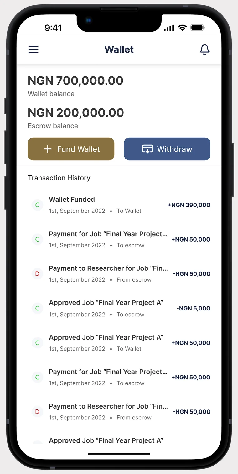ProjectBist screen 3