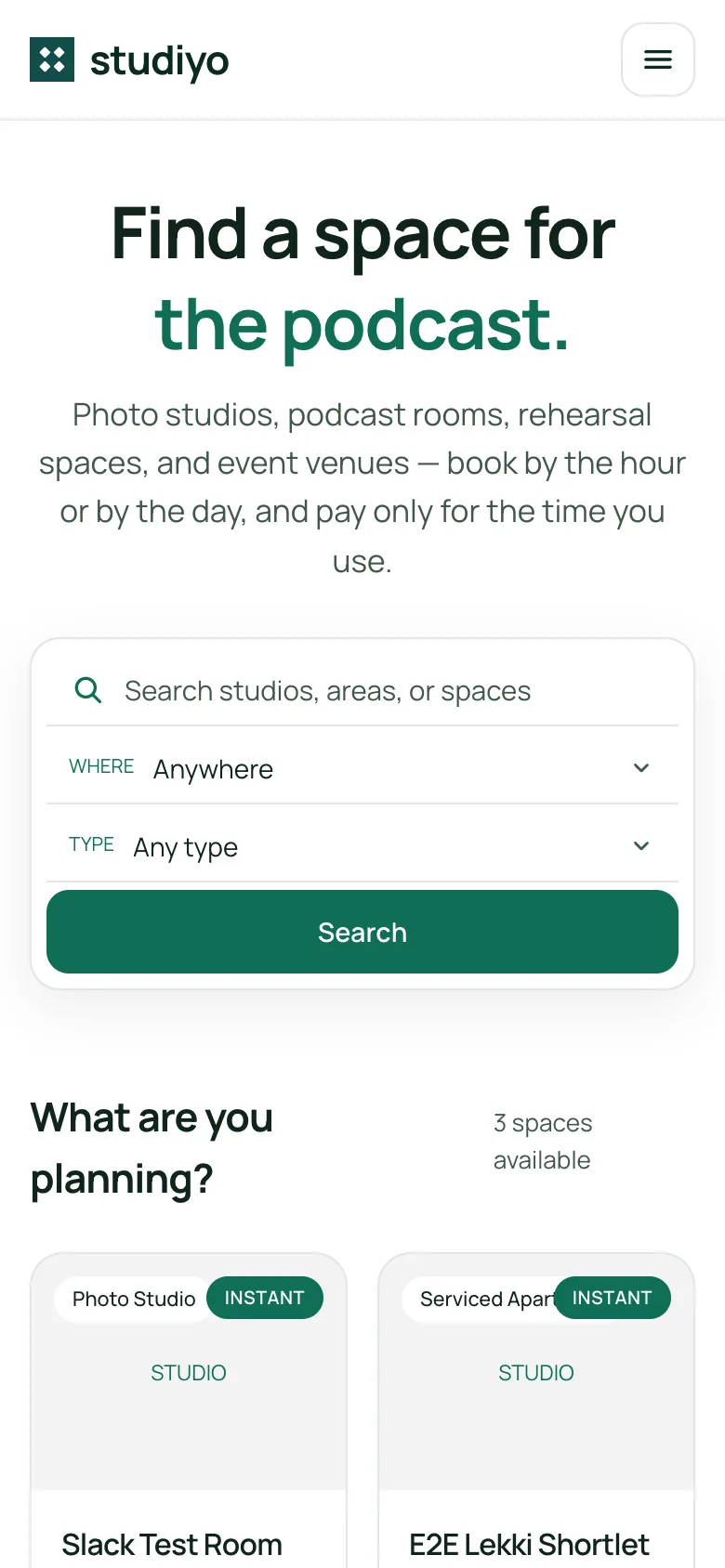Studiyo on mobile
